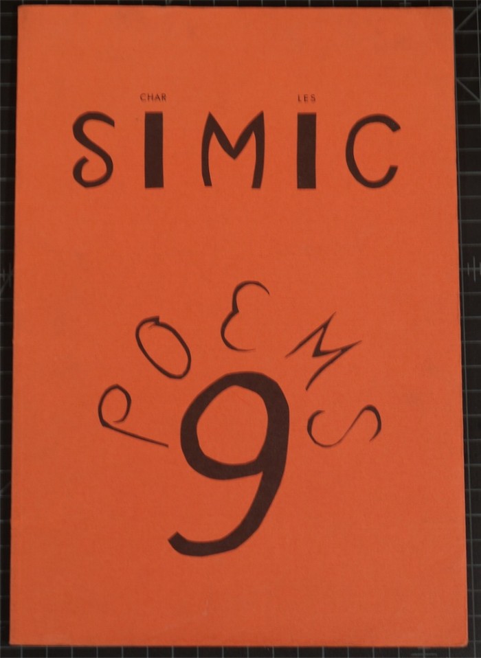 Charles Simic - Nine Poems: A Childhood Story